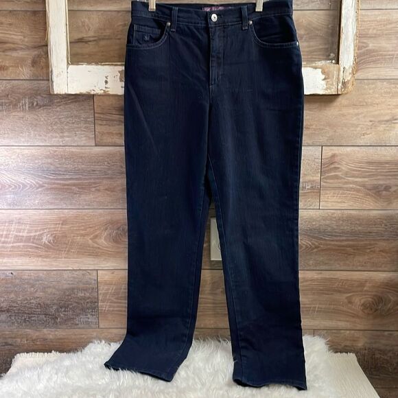 Gloria Vanderbilt Amanda Jeans Size 10 Indigo Blue Vintage 2012 Average Length - Picture 2 of 13